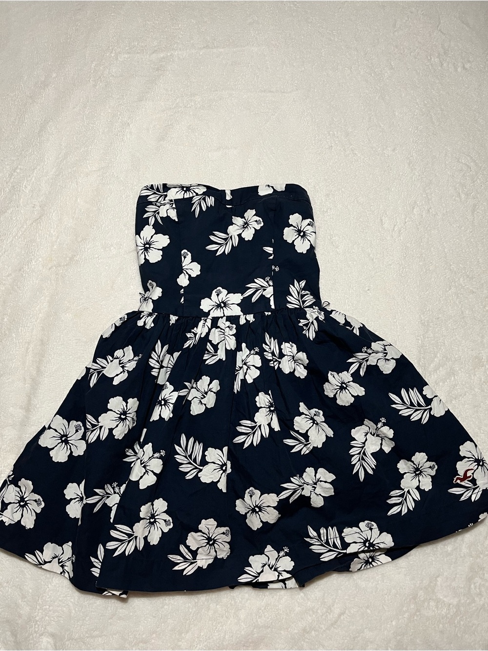 Vintage Hollister Strapless Flared Mini Dress